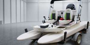 Crossfire Industries Catamarans With Polymer Fusion Labeling, Mold In Graphics labels for plastics